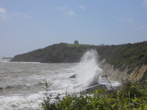 Rough sea yesterday